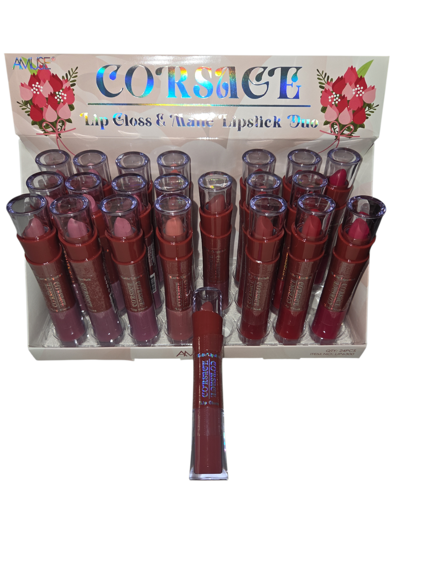 AMUSE CORSAGE LIP GLOSS MATTE LIPSTICK DUO