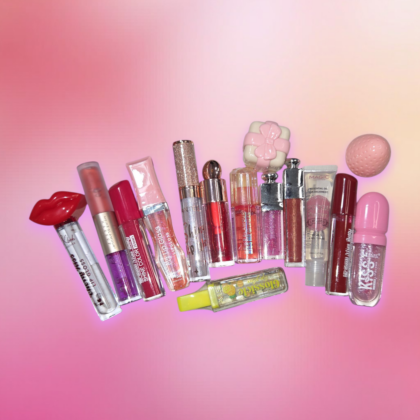 Lip gloss, lip tints, lip balms 15 pieces bundle