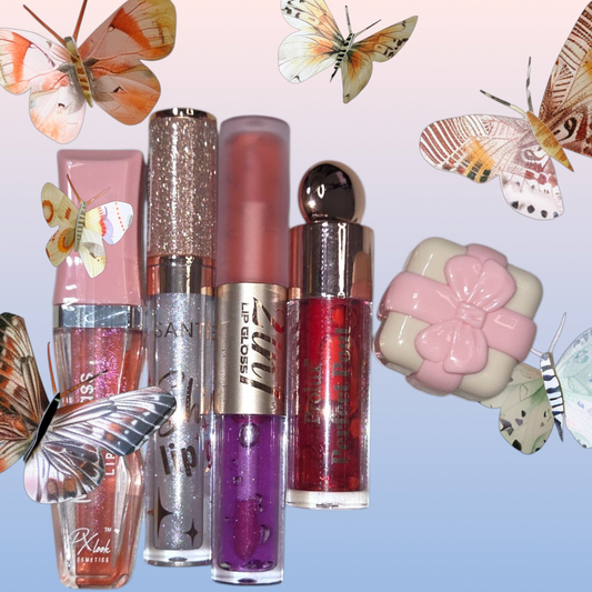 Lip gloss, lip tints, lip balms 5 pieces bundle