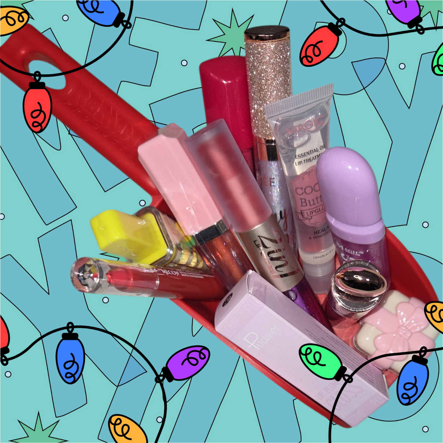 Lucky Lip-gloss Scoops of 1 bundle