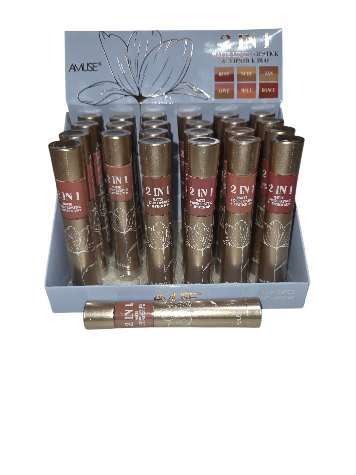 Amuse Duo Lipstick and Lip-gloss