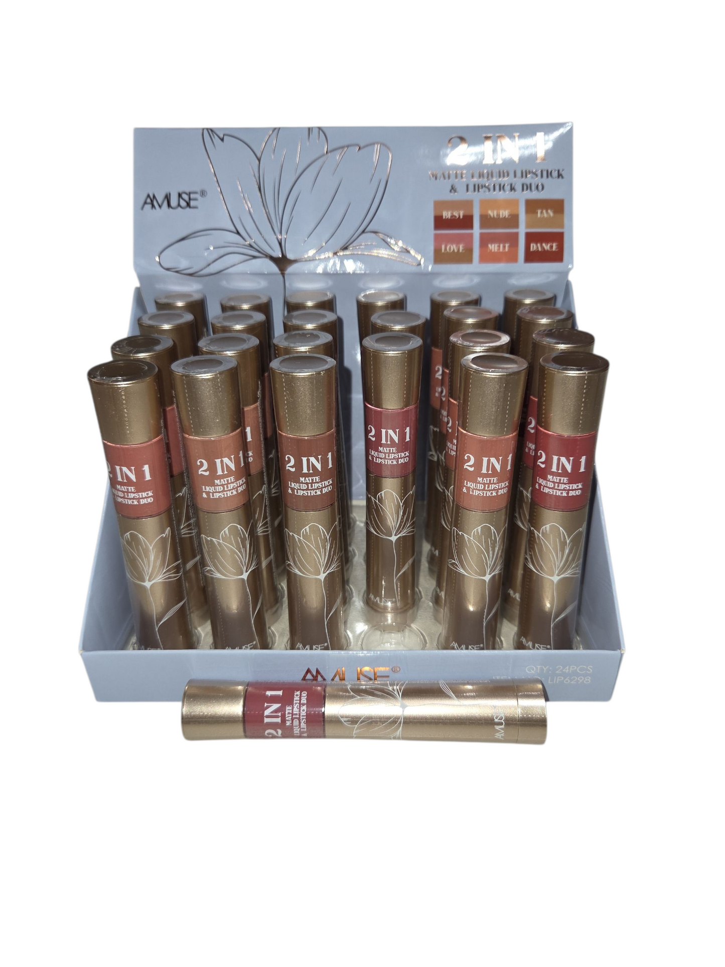 Amuse Duo Lipstick and Lip-gloss