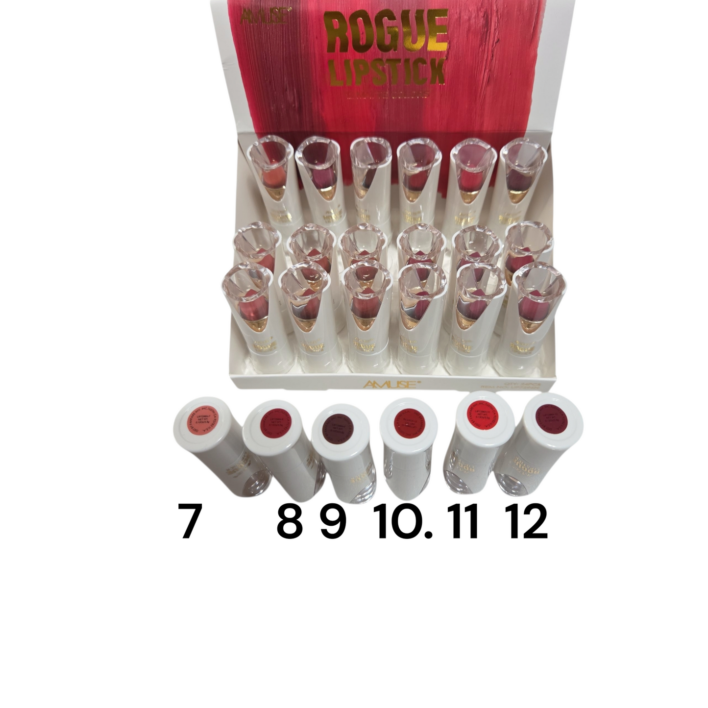 AMUSE ROGUE LIPSTICK 12 MATTE COLORS