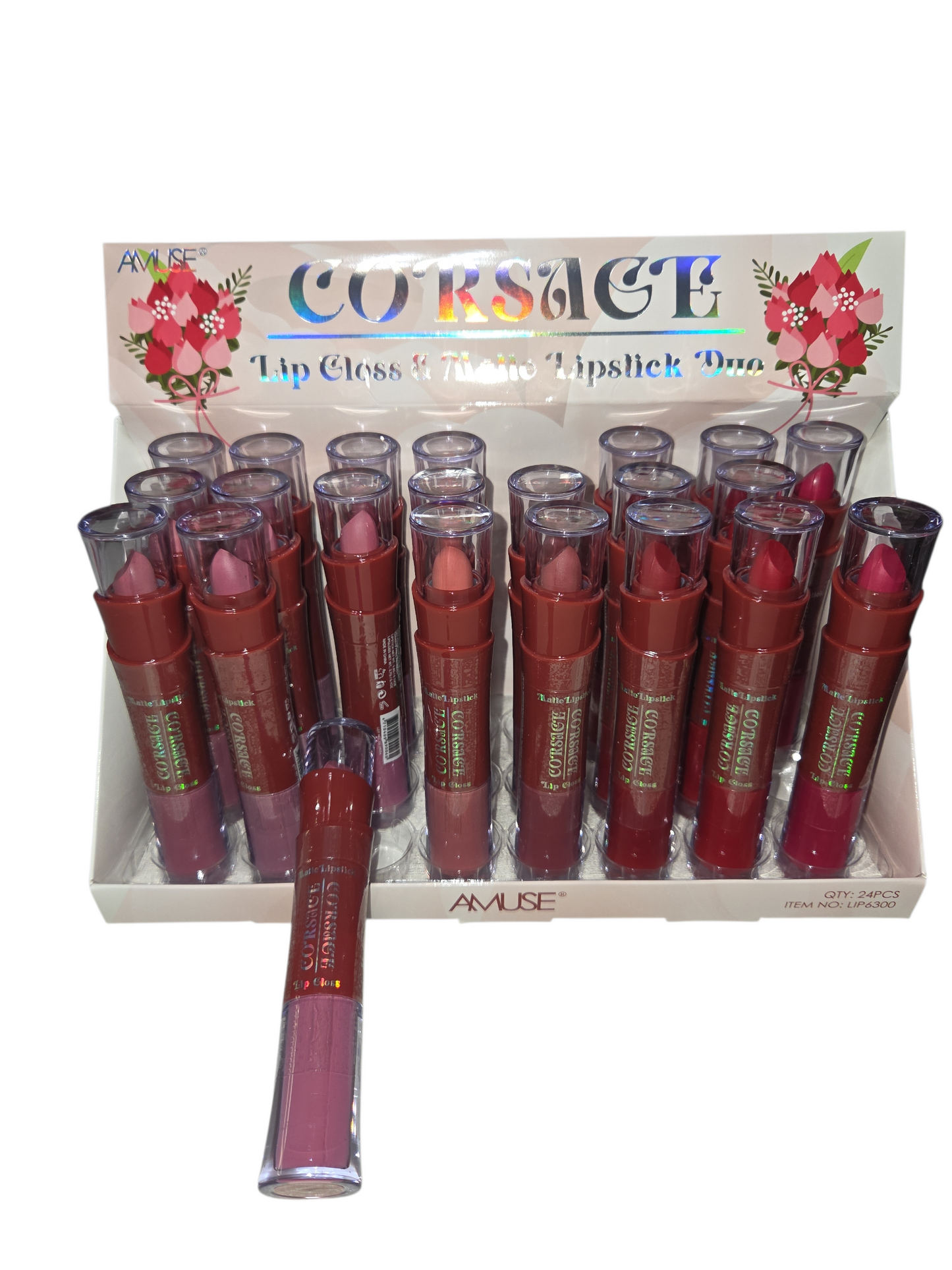 AMUSE CORSAGE LIP GLOSS MATTE LIPSTICK DUO