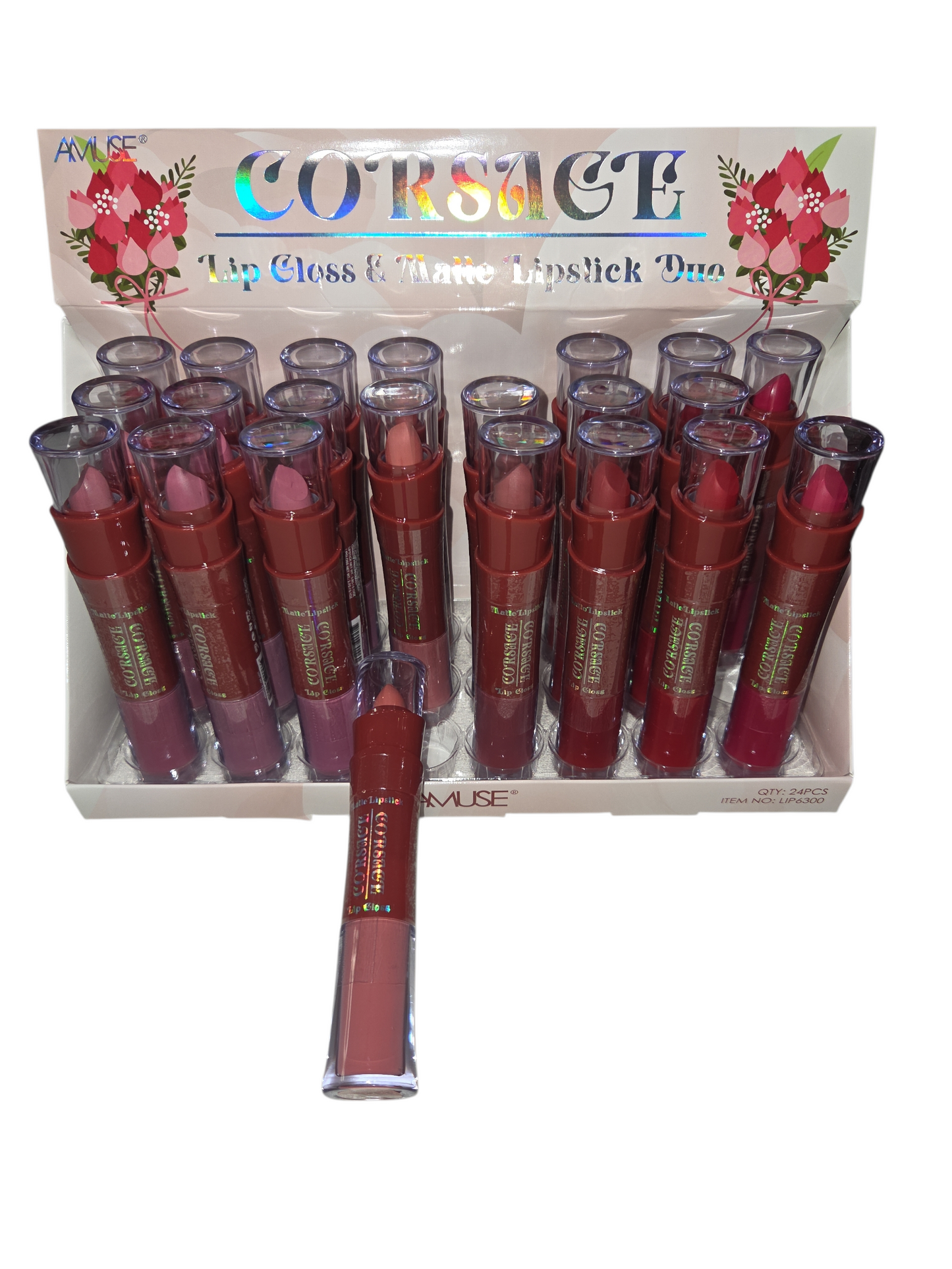 AMUSE CORSAGE LIP GLOSS MATTE LIPSTICK DUO