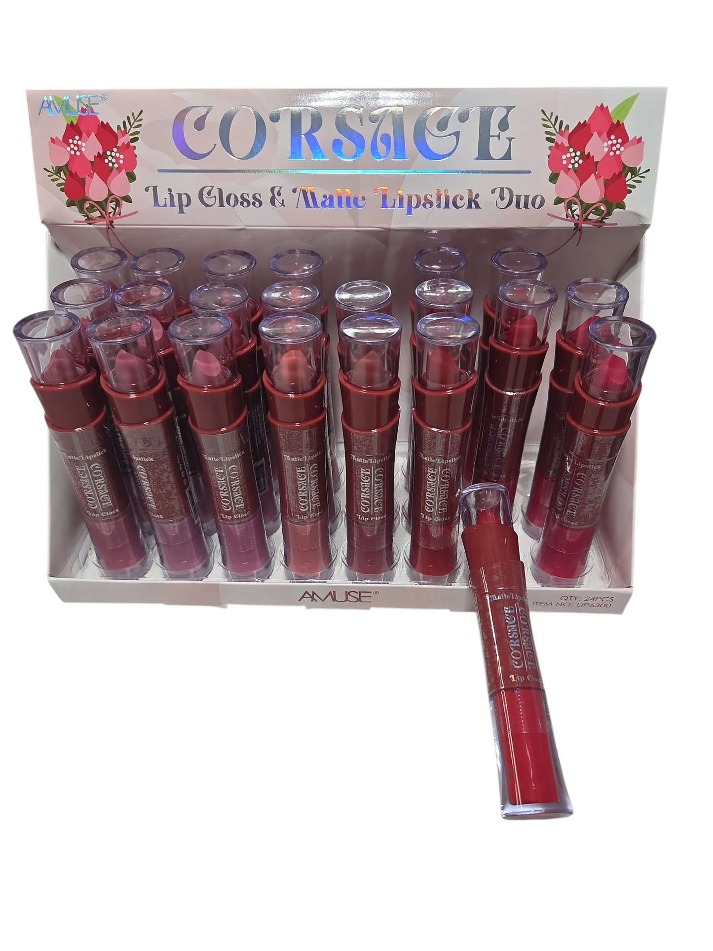 AMUSE CORSAGE LIP GLOSS MATTE LIPSTICK DUO