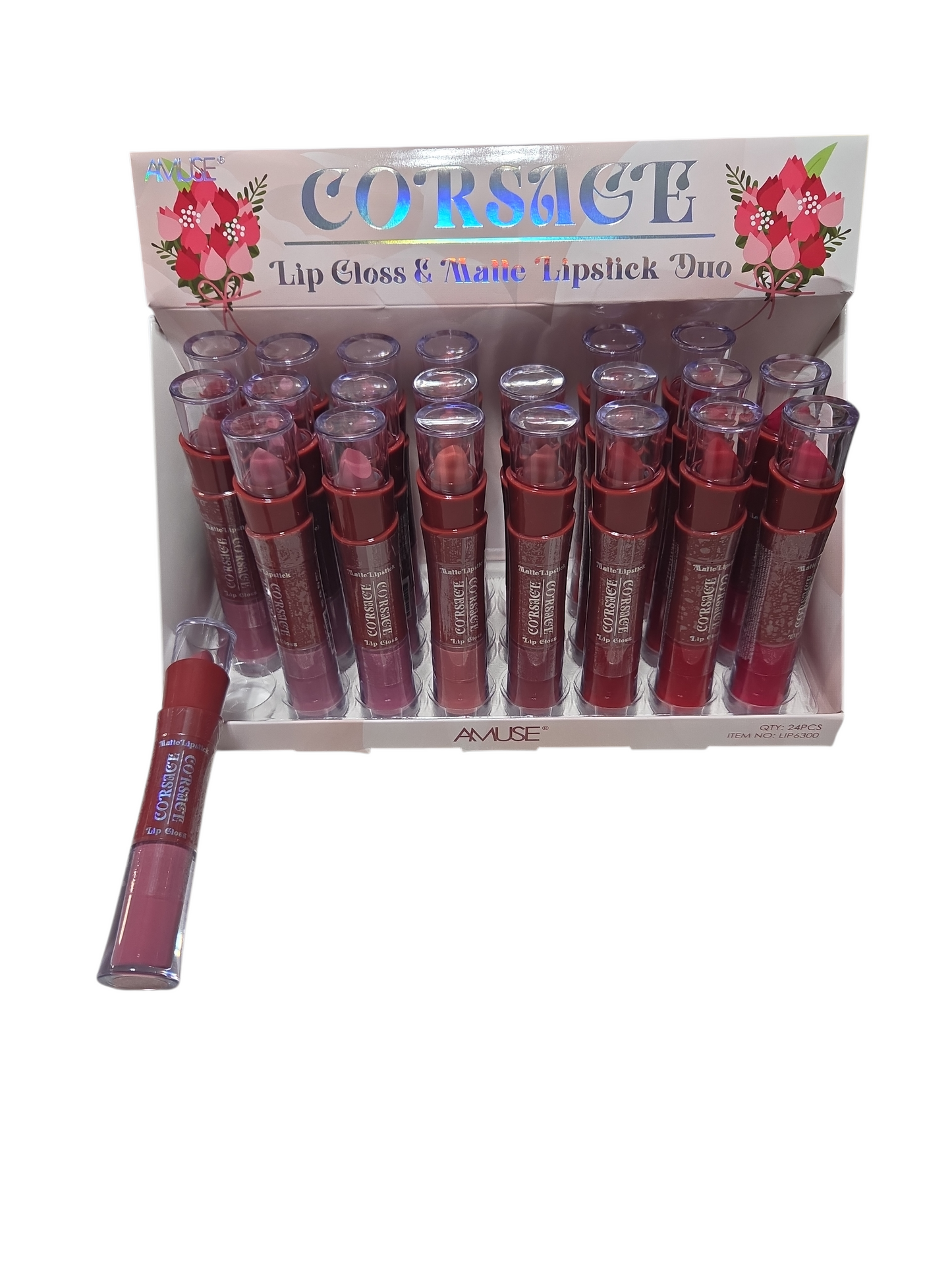 AMUSE CORSAGE LIP GLOSS MATTE LIPSTICK DUO
